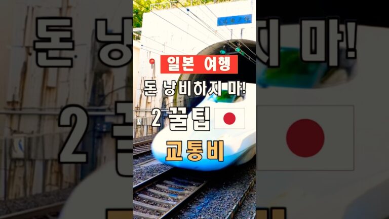 꼭 알아야 할 일본 교통비 절약법 2가지 | 여행 필수 팁 2025 | #shorts, #일본여행, #여행꿀팁, #여행힌트