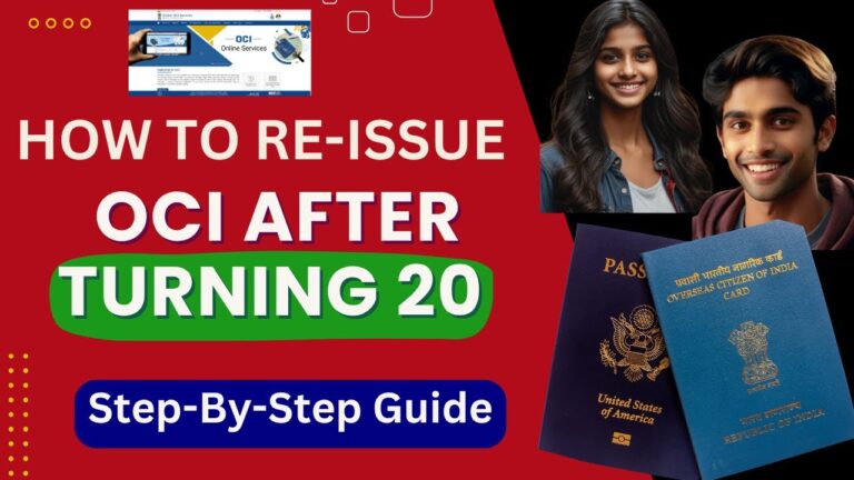 How to RE-issue OCI after turning 20 in USA | Step-by-Step Guide